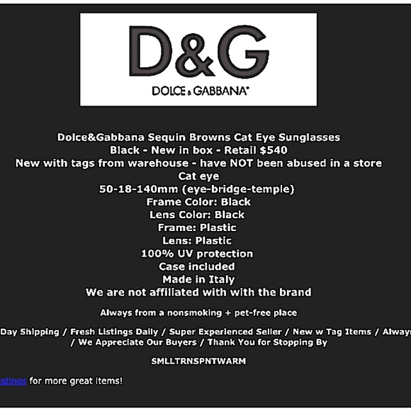 $540 Dolce&Gabbana Sequin Brows Sunglasses Embellished Cat Eye Black Runway NWT - Picture 2 of 13